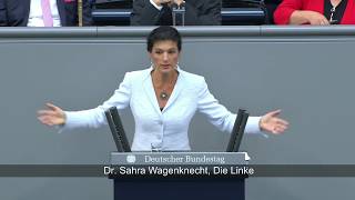 Generalaussprache zur Regierungspolitik  Dr Sahra Wagenknecht Die Linke [upl. by Anaujik47]