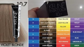 keune hair color 107 Review [upl. by Ikila]