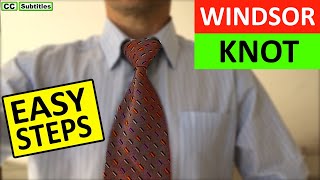 How to tie a PERFECT tie using the good old Windsor Knot POV [upl. by Monty]