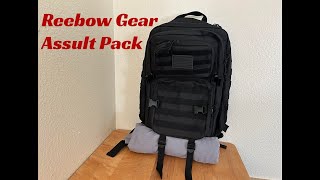 Reebow Gear Military Tactical Backpack Large Assault Pack Review [upl. by Alaster703]