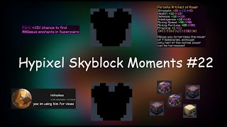 First Run LUCK hypixel skyblock moments 22 [upl. by Anaigroeg]