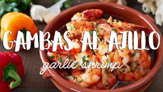 Gambas al Ajillo Recipe Garlic Shrimp [upl. by Cam]