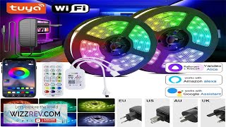 Led Strip Light Wifi Rgb Alexa Smart Control 12V Rgb Led Tape Review [upl. by Ysor]