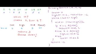 Binary search  finding first or last occurrence of a number [upl. by Wilber]