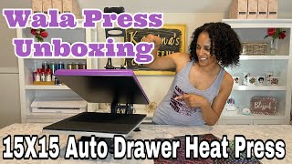 Great Budget 15x15 Wala Press with Pull Out Drawer amp Walakut Fashion Vinyl Unboxing and Full Demo [upl. by Yenot]