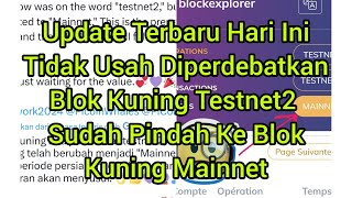 PI TESTNET2 SUDAH PINDAH KE BLOK MAINNET [upl. by Ylluz]