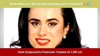 PensionariFericiți Pensii Mărite cu 1300 Lei de la Stat [upl. by Mika]