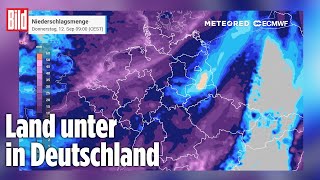 Wetter in Deutschland Warnung vor ExtremHochwasser [upl. by Atalaya]