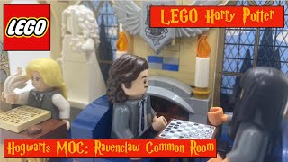 Ravenclaw Common Room LEGO Harry Potter Modular Hogwarts MOC [upl. by Thynne]