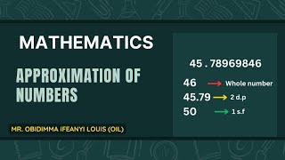 INTRODUCTION TO APPROXIMATION PART ONE [upl. by Relyuc431]