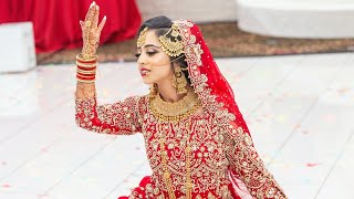 Beautiful Bridal Dance  Indian amp Pakistani Wedding  Salaam  Deewani Mastani  TailorMadeForReza [upl. by Sucramad]