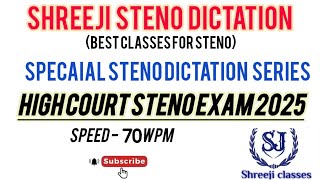 High court matter  70 WPM Hindi dictation  Class3  Shivraj sir [upl. by Bethesda]