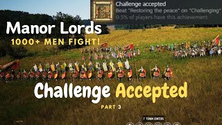 Manor Lords  1000 men endgame fight quotChallenge acceptedquot gameplay part 3 [upl. by Merri]