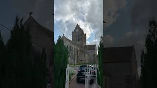 Sainte Mere Eglise Holy Mother Church Normandy France [upl. by Ecyoj300]