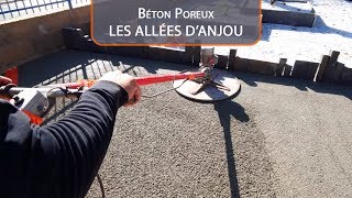 Béton poreux  LES ALLEES DANJOU [upl. by Nuoras653]