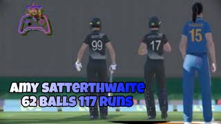 Amy satterthwaite 62 Balls 117 runs in INDIA vs New zealand t20 womens cricket SGT [upl. by Beaver]