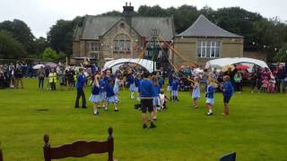 Pilsley village maypole dancing Derbyshire England [upl. by Blackstock]