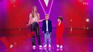 Les choristes  Vois sur ton chemin  Maëlys Esteban Léandro  The Voice Kids France 2023 [upl. by Elylrac618]