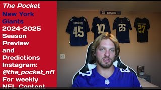 The Pocket 2024 2025 New York Giants Season Preview and Predictions [upl. by Ma29]