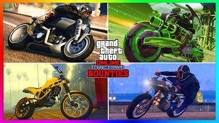 TOP 10 FASTEST BIKES IN GTA 5 ONLINE 2024 [upl. by Palocz735]