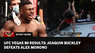 UFC Fight Night 229 Highlights Joaquin Buckley defeats Alex Morono by brutally slamming him [upl. by Eselahs]