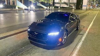 2024 MUSTANG GT POV DRIVE IN THE CITY AT 2AM LOUD EXHAUST [upl. by Ayetal]