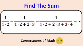 How Can We Evaluate The Sum Of This Series [upl. by Jerrylee]