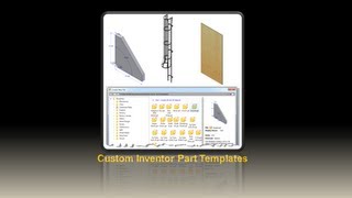 Custom Inventor Part Templates [upl. by Aiduan]