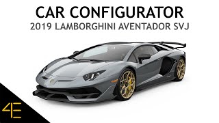 Customizing a 2019 Lamborghini Aventador SVJ  CAR CONFIGURATOR [upl. by Amby41]