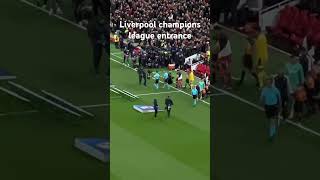 Liverpool fc champions league entrance fans boo and drown out the champions league anthem [upl. by Strong]