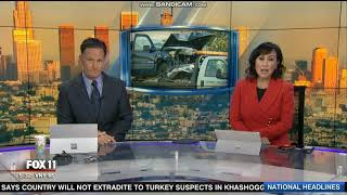 KTTV Fox 11 Weekend News open December 9 2018 [upl. by Clemens493]