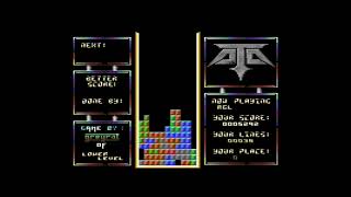 Ata All Tetris Arcades Longplay Commodore 64 Game [upl. by Reggi]