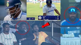 Sarfaraz Khans Father Rohit Sharma Shocked When Sarfaraz OUT Zero vs NZ in 3rd Test IND vs NZ [upl. by Sherborn]