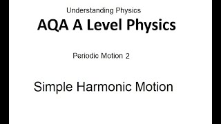 AQA A Level Physics Simple Harmonic Motion [upl. by Siekram22]