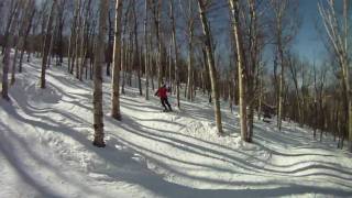 Glade skiing at Smugglers Notch and Mad River Glen [upl. by Eenimod281]