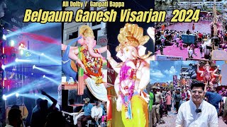 Belgaum Ganesh Visarjan 2024  Belgaum Visarjan  Ganpati Belgavi [upl. by Pomfret]