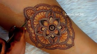 4 Different Unique Style Mandala Design  Step By Step Simple Mehndi  Mehndi Art Me [upl. by Berner153]