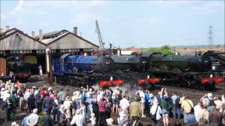 King Edward II 6023 The Blue King and King Edward I 6024 and 70000 Didcot [upl. by Annair465]