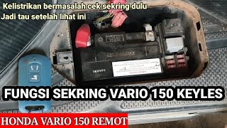 Fungsi sekring vario 150 keyless yudikakakeke5974 [upl. by Tichonn957]