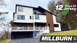 Tour a Modern Millburn NJ New Construction Home for the 12DaysofJersey [upl. by Eirehc]