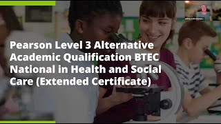 Launching the Level 3 AAQ BTEC National Health and Social Care [upl. by Bunow]