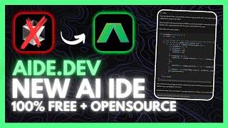 Aide IDE NEW AI Editor  FREE Cursor  Windsurf Alternative Opensource  Local [upl. by Esikram]