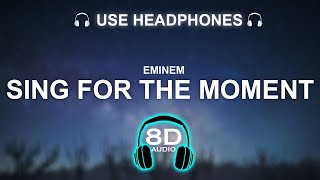 Eminem  Sing For The Moment 8D SONG  BASS BOOSTED [upl. by Raynata]