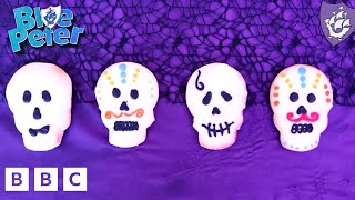 How to Make Scary Halloween Skull Biscuits 💀  DIY Recipe w Peter from Bake Off [upl. by Edy]