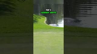 Top 5 Luckiest Shots In Golf  pga golf pgatour [upl. by Landsman]