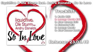 liquidfive amp Ole Sturm feat Andru Donalds  So In Love Laanga Remix Edit [upl. by Tomlin461]