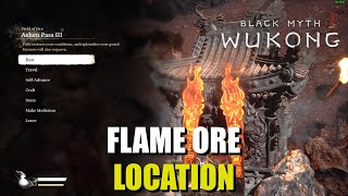 Flame Ore Farm Spot Location Black Myth Wukong [upl. by Drageruaeb]