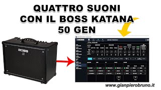 4 SUONI CON IL BOSS KATANA 50 GEN 3 [upl. by Dlanar284]