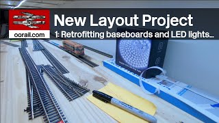 New Model Railway Layout Build  Part 1 Baseboards and LED Lighting  oorailcom [upl. by Ajet134]