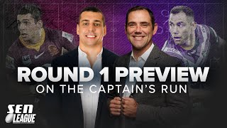 Cameron Smith and Denan Kemp preview Round 1 of the 2023 NRL season  SEN THE CAPTAINS RUN [upl. by Aissatsan3]